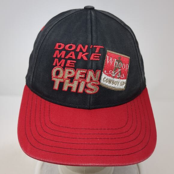 Don't Make Me Open This Whoop Ass Cowboy Up Slideback Baseball Cap Multi OS - Picture 2 of 9